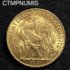 ,MONNAIE,20,FRANCS,OR,COQ,1901,
