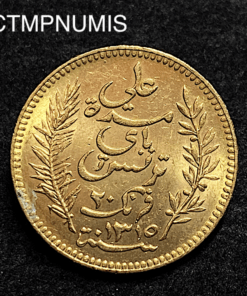 ,MONNAIE,TUNISIE,20,FRANCS,OR,1897,