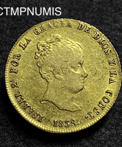 ,MONNAIE,ESPAGNE,80,REALES,OR,1839,SEVILLE,