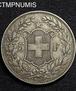 ,MONNAIE,SUISSE,5,FRANCS,ARGENT,1889,BERNE,
