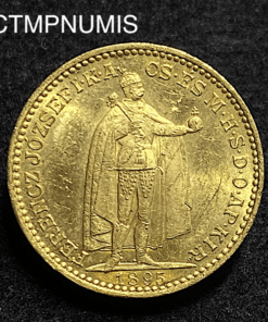 ,MONNAIE,HONGRIE,20,CORONA,OR,1895,