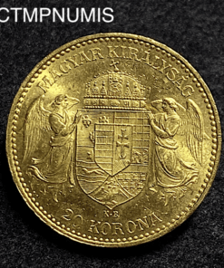 ,MONNAIE,HONGRIE,20,CORONA,OR,1895,