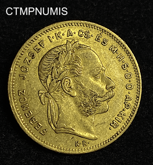 ,MONNAIE,HONGRIE,20,FRANCS,8,FORINT,1875,OR,