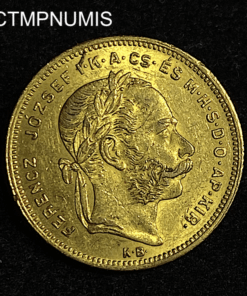 ,MONNAIE,HONGRIE,20,FRANCS,8,FORINT,OR,1878,
