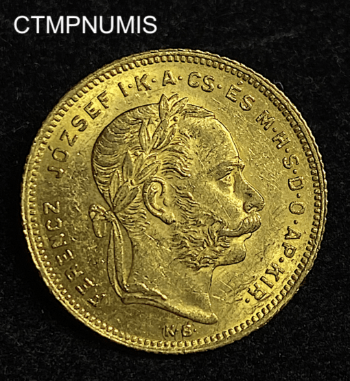 ,MONNAIE,HONGRIE,20,FRANCS,8,FORINT,OR,1879,