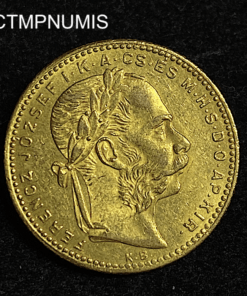 ,MONNAIE,HONGRIE,20,FRANCS,8,FORINT,OR,1881,