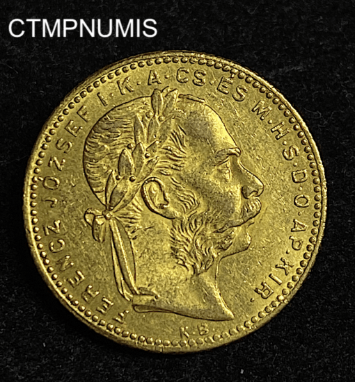 ,MONNAIE,HONGRIE,20,FRANCS,8,FORINT,OR,1881,