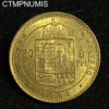,MONNAIE,HONGRIE,20,FRANCS,8,FORINT,OR,1882,