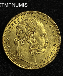 ,MONNAIE,HONGRIE,20,FRANCS,8,FORINT,OR,1882,