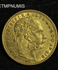 ,MONNAIE,HONGRIE,20,FRANCS,8,FORINT,OR,1886,