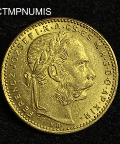 ,MONNAIE,HONGRIE,20,FRANCS,8,FORINT,OR,1888,