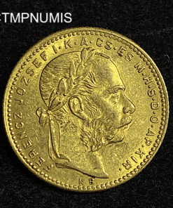 ,MONNAIE,HONGRIE,20,FRANCS,8,FORINT,OR,1881,