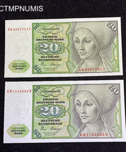 ,BILLET,ALLEMAGNE,20,MARK,1980,NEUF,