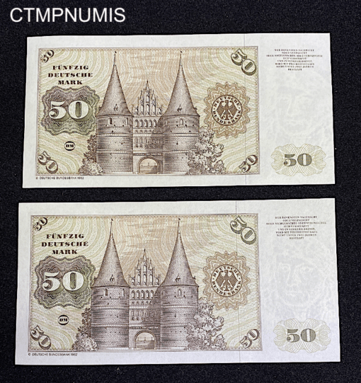,BILLET,ALLEMAGNE,50,MARK,1980,NEUF,