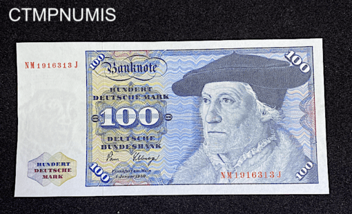,BILLET,ALLEMAGNE,100,MARK,1980,NEUF,