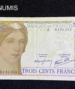 ,BILLET,FRANCE,300,FRANCS,1938,TTB,