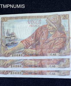 ,BILLET,FRANCE,20,FRANCS,PECHEUR,1942,