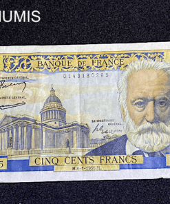 ,BILLET,FRANCE,500,FRANCS,VICTOR,HUGO,1955,