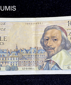 ,BILLET,FRANCE,1000,FRANCS,RICHELIEU,1955,