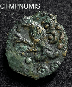 ,MONNAIE,GAULOISE,BRONZE,SENONS,GIAMILOS,OISEAU,