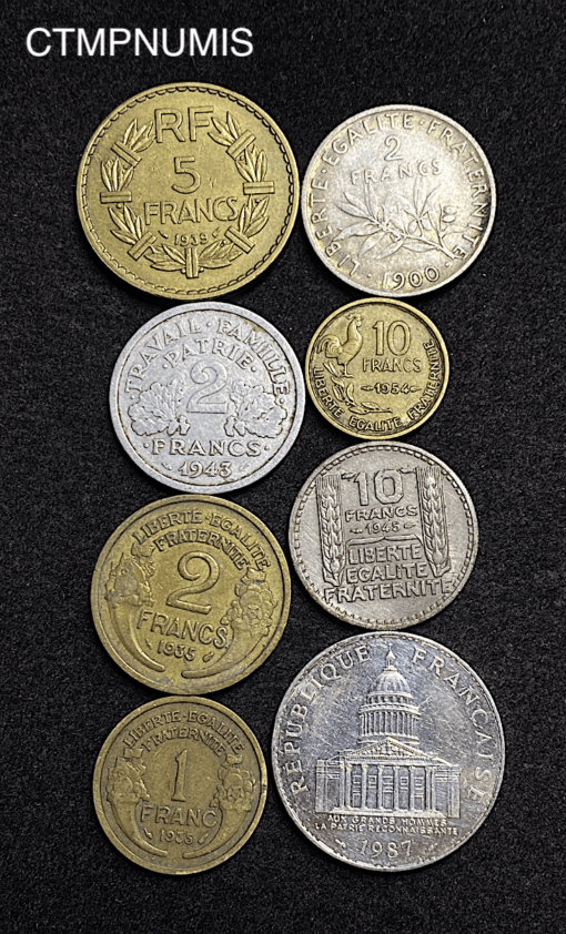 ,MONNAIE,FRANCAISE,LOT,DIVERS,MODERNES,