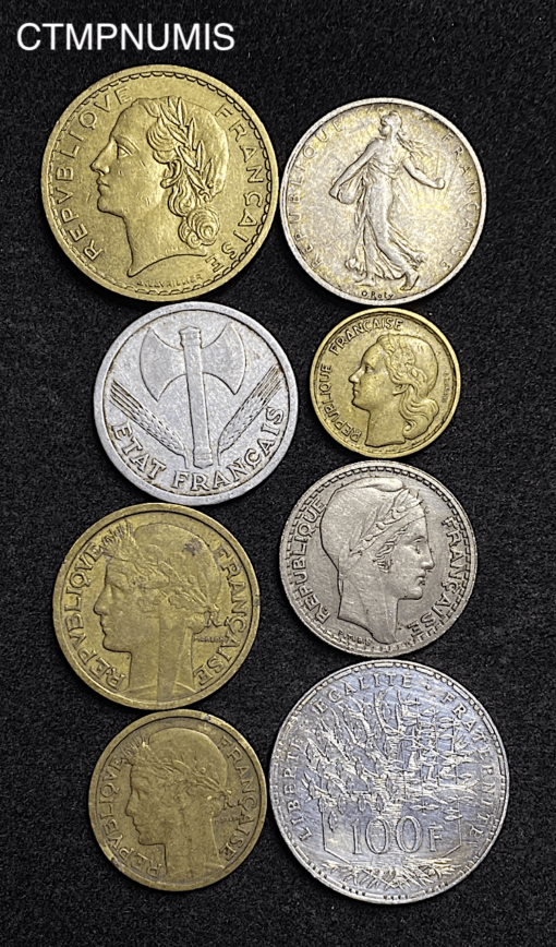 ,MONNAIE,FRANCAISE,LOT,DIVERS,MODERNES,