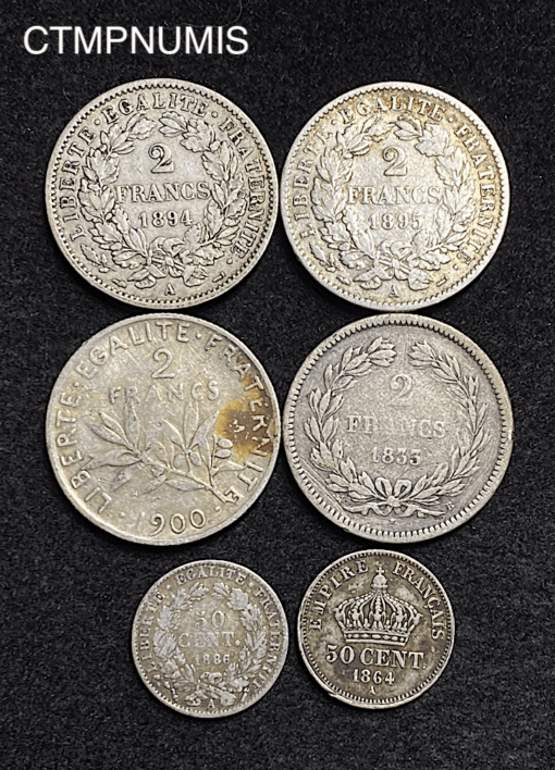,MONNAIE,FRANCAISE,ARGENT,2,FRANCS,RARE,