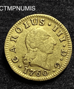 ,MONNAIE,ESPAGNE,1/2,ESCUDO,OR,1760,MADRID,