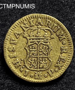 ,MONNAIE,ESPAGNE,1/2,ESCUDO,OR,1760,MADRID,