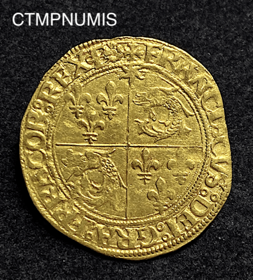 ,MONNAIE,FRANCOIS,I°,ECU,OR,DAUPHINE,2°,TYPE,GRENOBLE,