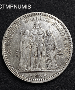 ,MONNAIE,5,FRANCS,ARGENT,HERCULE,1871,