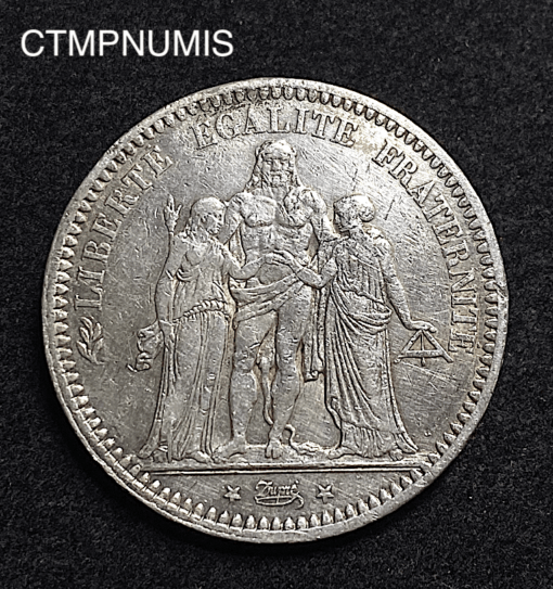 ,MONNAIE,5,FRANCS,ARGENT,HERCULE,1871,