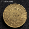 ,MONNAIE,20,FRANCS,OR,GENIE,1892,