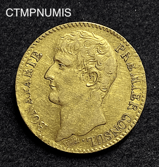 ,MONNAIE,CONSULAT,NAPOLEON,40,FRANCS,OR,AN,XI,