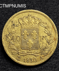 ,MONNAIE,40,FRANCS,OR,CHARLES,X,1830,
