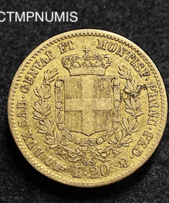 ,MONNAIE,ITALIE,20,LIRE,1856,TURIN,