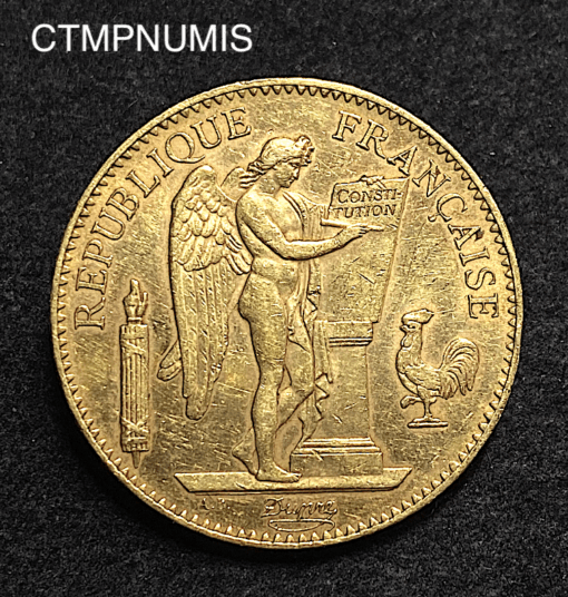 ,MONNAIE,100,FRANCS,OR,GENIE,1907,