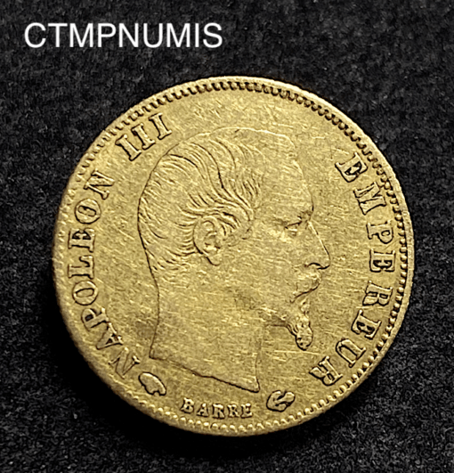 ,MONNAIE,5,FRANCS,OR,NAPOLEON,1860,