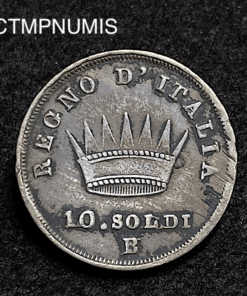 ,MONNAIE,ITALIE,10,SOLDI,NAPOLEON,1813,BOLOGNE,