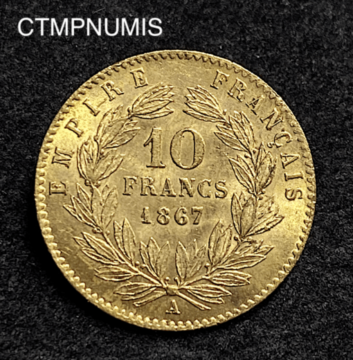 ,MONNAIE,10,FRANCS,OR,NAPOLEON,1867,