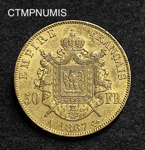 ,MONNAIE,50,FRANCS,OR,NAPOLEON,1867,
