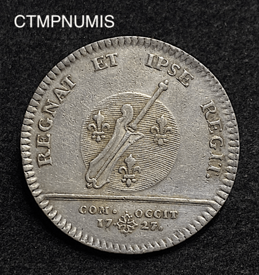 ,JETON,LANGUEDOC,LOUIS,XV,1727,TOULOUSE,