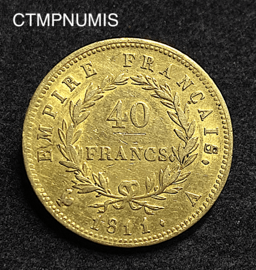 ,MONNAIE,40,FRANCS,OR,NAPOLEON,I°,1811,