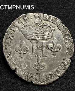 ,MONNAIE,HENRI,III,DOUBLE,PARISIS,1578,P,DIJON,