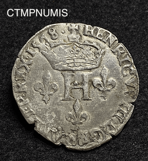 ,MONNAIE,HENRI,III,DOUBLE,PARISIS,1578,P,DIJON,