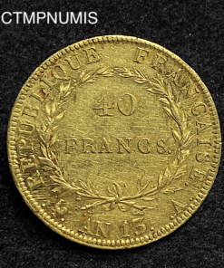 ,MONNAIE,40,FRANCS,OR,NAPOLEON,1806,