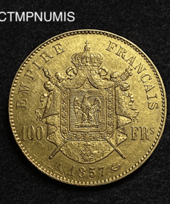 ,MONNAIE,100,FRANCS,OR,NAPOLEON,1857,
