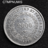 ,MONNAIE,BRESIL,2000,REIS,ARGENT,1851,