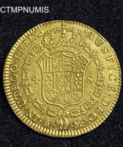 ,MONNAIE,ESPAGNE,4,ESCUDOS,OR,CHARLES,1792,MADRID,
