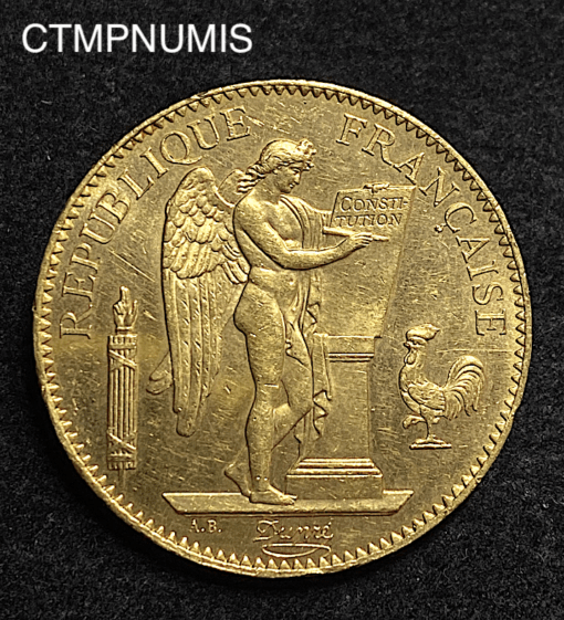,MONNAIE,100,FRANCS,OR,GENIE,1913,